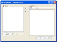 View the collection of column headers