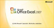 The Microsoft Excel 2007 splash screen
