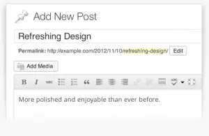 Add a new post in WordPress, including the Add Media button
