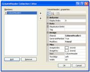 Add a ColumnHeader Add a ColumnHeader