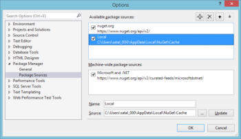 NuGet Package Sources