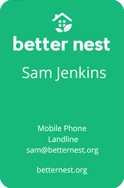 Front of card
